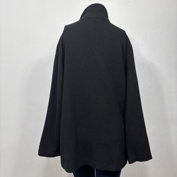 Lands End Wool Blend Cardigan Jacket Sz 10 Cottage Granny Lagenlook Minimalist - Picture 9 of 9